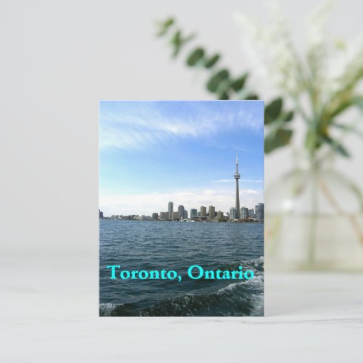 Toronto Sky Line und CN Tower. Postkarte (Stehend Vorderseite)