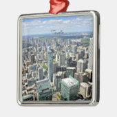 Toronto Skycrapers - Toronto, Ontario, Kanada Silbernes Ornament (Links)