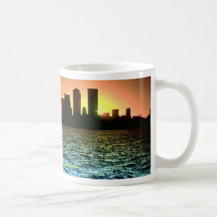 Toronto-Skyline am Sonnenuntergang, genommen vom Kaffeetasse