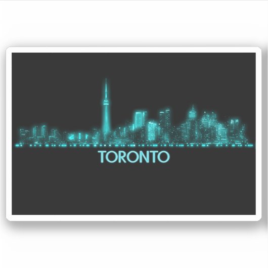 Toronto Skyline Aufkleber (Vorderseite)