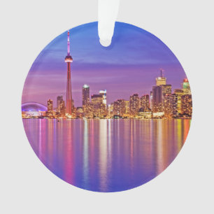 Toronto-Skyline bei Dämmerung Ornament