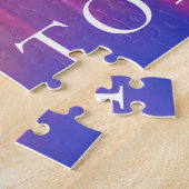 Toronto-Skyline bei Dämmerung Puzzle (Seite)