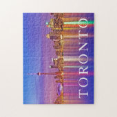 Toronto-Skyline bei Dämmerung Puzzle (Vertikal)