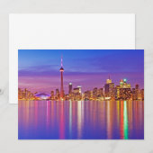 Toronto Skyline bei Dusk Dankeskarte (Vorne/Hinten)