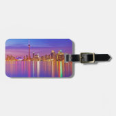 Toronto Skyline bei Dusk Gepäckanhänger (Vorderseite horizontal)