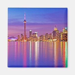 Toronto Skyline bei Dusk Magnet