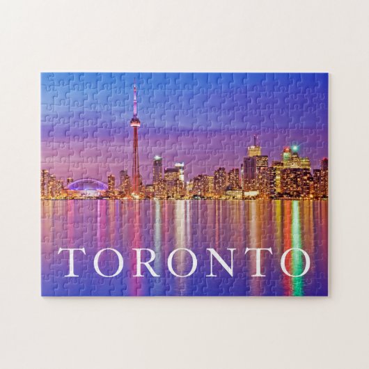 Toronto Skyline bei Dusk Puzzle (Horizontal)