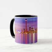 Toronto Skyline bei Dusk Tasse (Vorderseite Links)