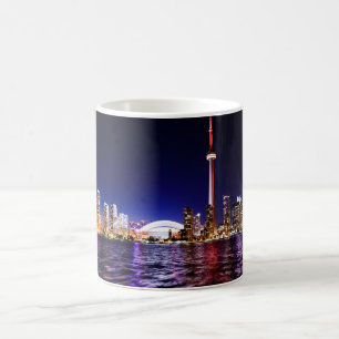 Toronto-Skyline bei Nacht Kaffeetasse