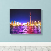 Toronto Skyline bei Nacht Leinwanddruck (Insitu (Holzboden))