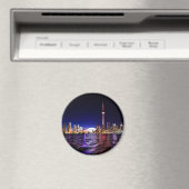 Toronto Skyline bei Nacht Magnet (In Situ (Geschirrspüler))