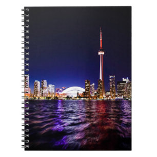 Toronto Skyline bei Nacht Notizblock