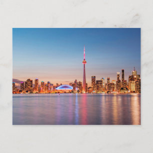 Toronto-Skyline bei Sonnenuntergang Postkarte