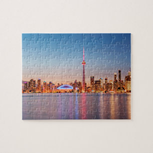 Toronto-Skyline bei Sonnenuntergang Puzzle