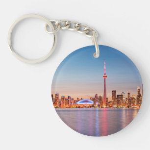 Toronto-Skyline bei Sonnenuntergang Schlüsselanhänger
