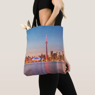 Toronto-Skyline bei Sonnenuntergang Tasche