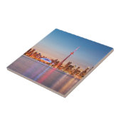 Toronto Skyline bei Sunset Fliese (Seite)
