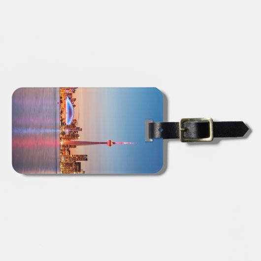 Toronto Skyline bei Sunset Gepäckanhänger (Vorderseite horizontal)