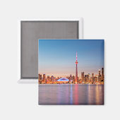 Toronto Skyline bei Sunset Magnet (Vorderseite/Rückseite)