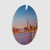 Toronto Skyline bei Sunset Ornament (Vorderseite)