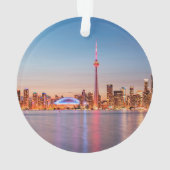 Toronto Skyline bei Sunset Ornament (Rückseite)