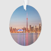 Toronto Skyline bei Sunset Ornament (Vorderseite)