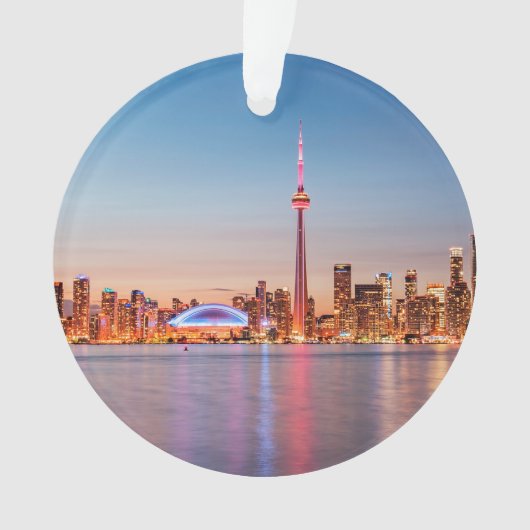 Toronto Skyline bei Sunset Ornament (Vorderseite)