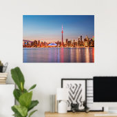 Toronto Skyline bei Sunset Poster (Heimbüro)