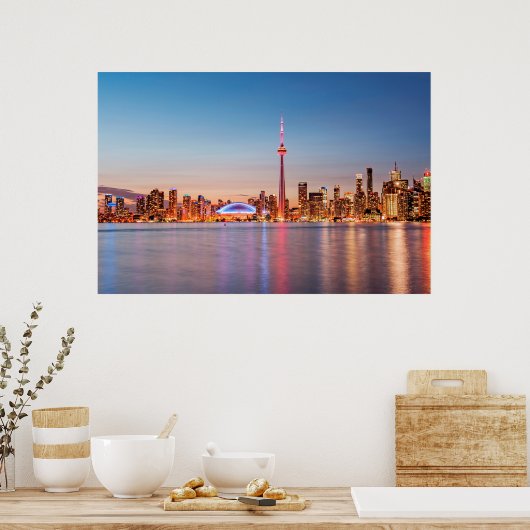 Toronto Skyline bei Sunset Poster (Küche)