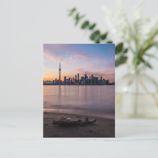 Toronto Skyline bei Sunset Postkarte (Stehend Vorderseite)