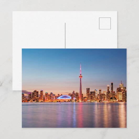 Toronto Skyline bei Sunset Postkarte (Vorne/Hinten)