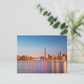 Toronto Skyline bei Sunset Postkarte (Stehend Vorderseite)