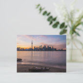 Toronto Skyline bei Sunset Postkarte (Stehend Vorderseite)