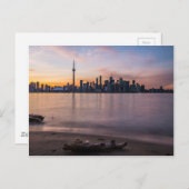 Toronto Skyline bei Sunset Postkarte (Vorne/Hinten)