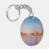 Toronto Skyline bei Sunset Schlüsselanhänger (Vorderseite links)