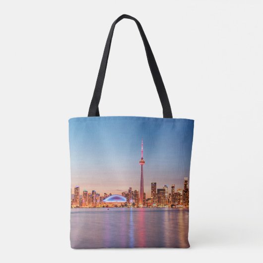 Toronto Skyline bei Sunset Tasche (Rückseite)