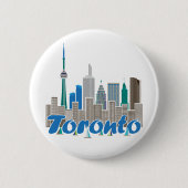 Toronto-Skyline Button (Vorderseite)