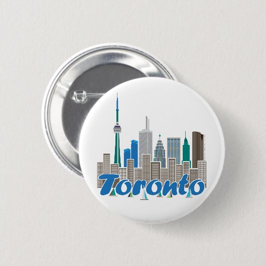 Toronto-Skyline Button (Vorne & Hinten)