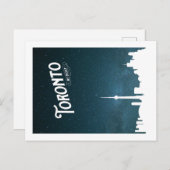 Toronto Skyline by night - POSTCARD Postkarte (Vorne/Hinten)