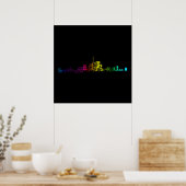 Toronto-Skyline Farbverlauf Poster (Küche)