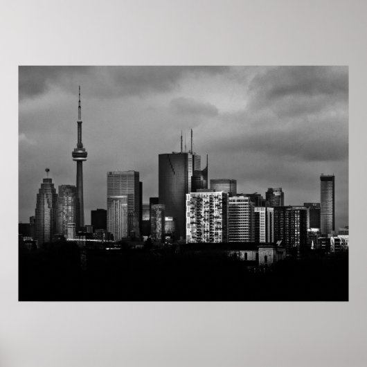 Toronto Skyline From The Pape Ave Bridge No 3 Poster (Vorne)