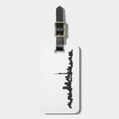 Toronto-Skyline Gepäckanhänger (Vorderseite vertikal)