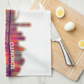 Toronto Skyline Geschirrtuch (Viertel Falte)