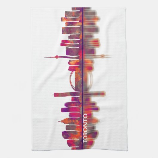 Toronto Skyline Geschirrtuch (Vertikal)