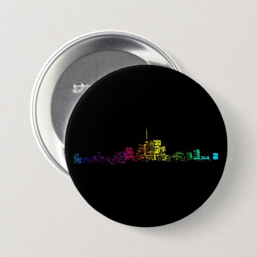 Toronto Skyline Gradient Button (Vorne & Hinten)