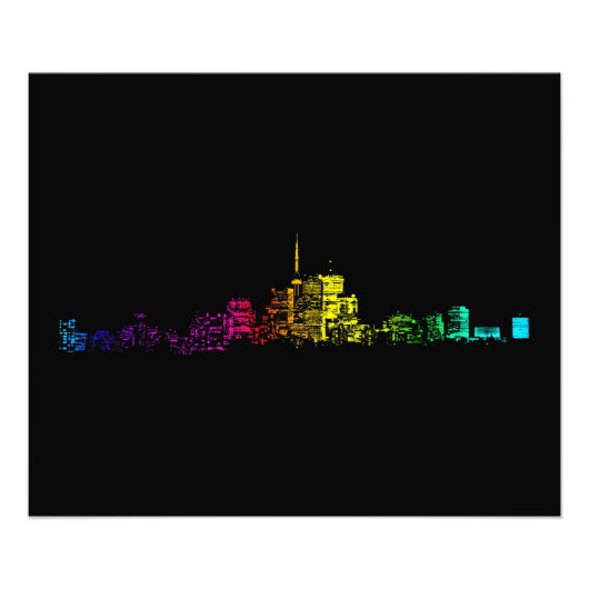 Toronto Skyline Gradient Fotodruck (Vorne)