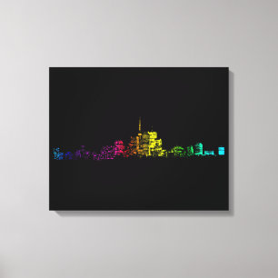 Toronto Skyline Gradient Leinwanddruck