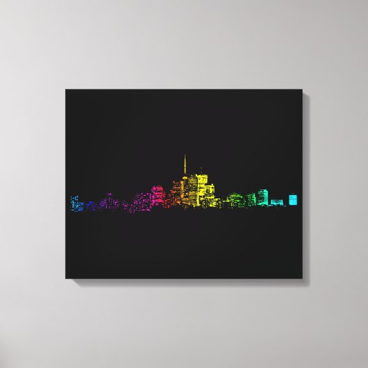 Toronto Skyline Gradient Leinwanddruck (Vorderseite)
