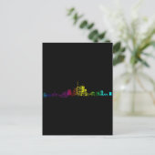 Toronto Skyline Gradient Postkarte (Stehend Vorderseite)