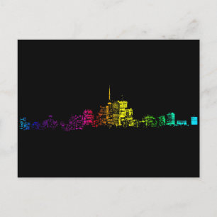 Toronto Skyline Gradient Postkarte